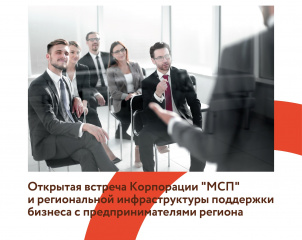Корпорация МСП: открытый диалог с бизнесом (деловая встреча)